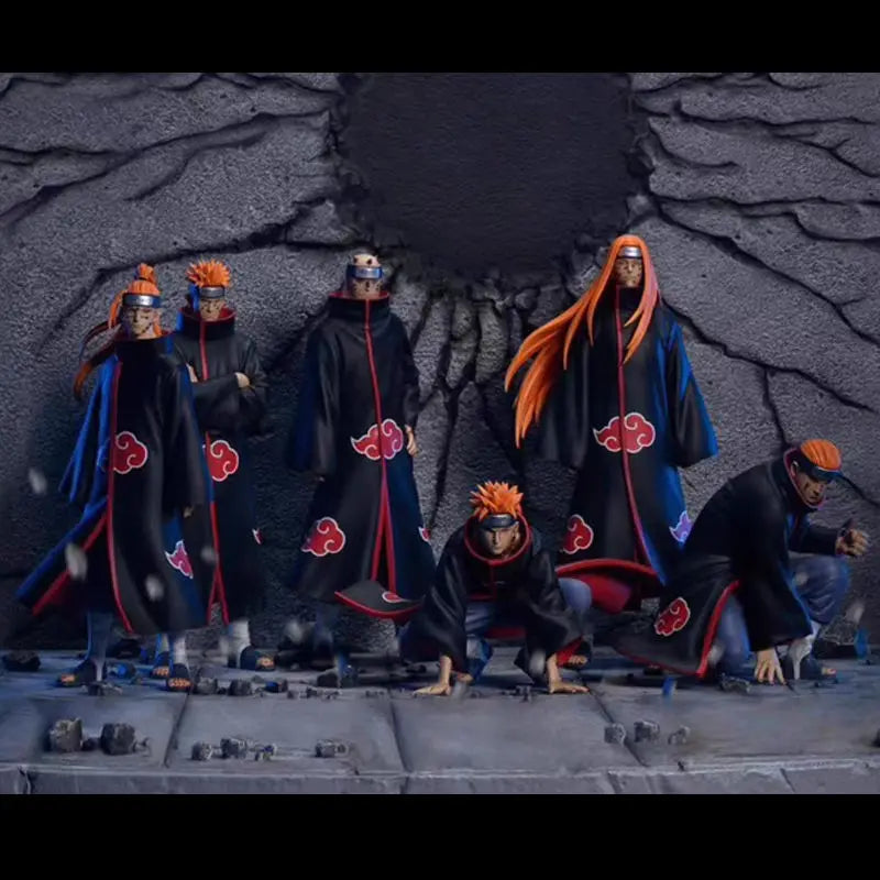 Naruto Akatsuki Anime Figure 37cm 6 Pcs Uchiha Itachi Madara Konan Hidan Ninja Action Figurine Decor Model Collection Toy Gift Naruto Akatsuki Anime Figure 37cm 6 Pcs Uchiha Itachi Madara Konan Hidan Ninja Action Figurine Decor Model Collection Toy Gift
